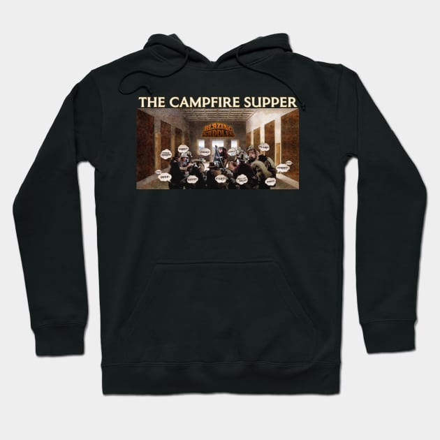 The Campfire Supper Blazing Saddles Fart Scene Hoodie by darklordpug